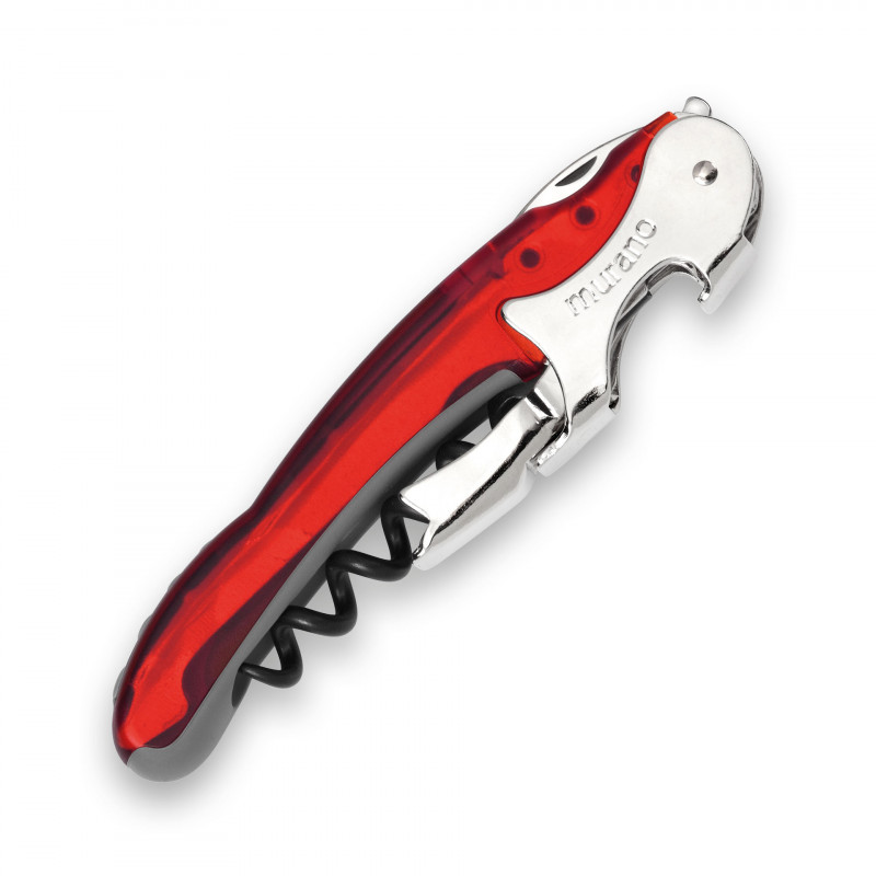 Couteau Sommelier Murano TB 56 Avec Tire-Bouchon - Noir/Gris | Accessoire De Serveur Professionnel