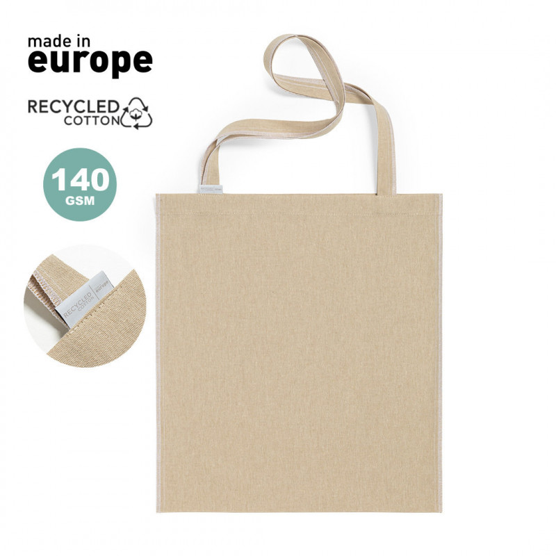 Sac shopping écologique tote bag en coton recyclé fabrication EUROPE