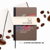 Carnet écologique A5 couverture à base de café et papier recyclé