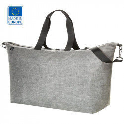 Sac de sport/voyage écologique polyester recyclé Europe GRIS CHINÉ CLAIR
