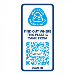 Bouteille de sport H2O Active® écologique (plastique recyclé océan) 650 ml