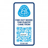 Bouteille de sport H2O Active® écologique (plastique recyclé océan) 650 ml
