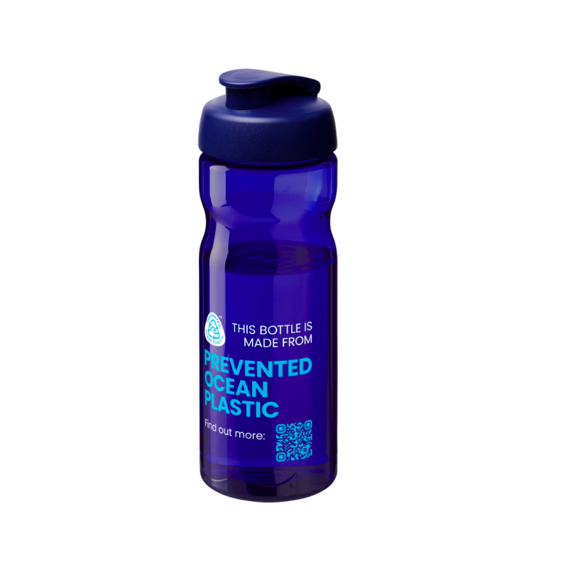 Bouteille de sport H2O Active® écologique (plastique recyclé océan) 650 ml
