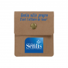 Cendrier de poche en alu et papier kraft - marquage inclus quadri