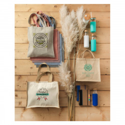 Sac shopping écologique 100% coton recyclé cot-recy-pf