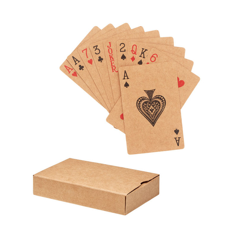 Jeu de cartes en papier recyclé
