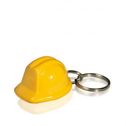 Porte-clés casque de chantier en plastique recyclé