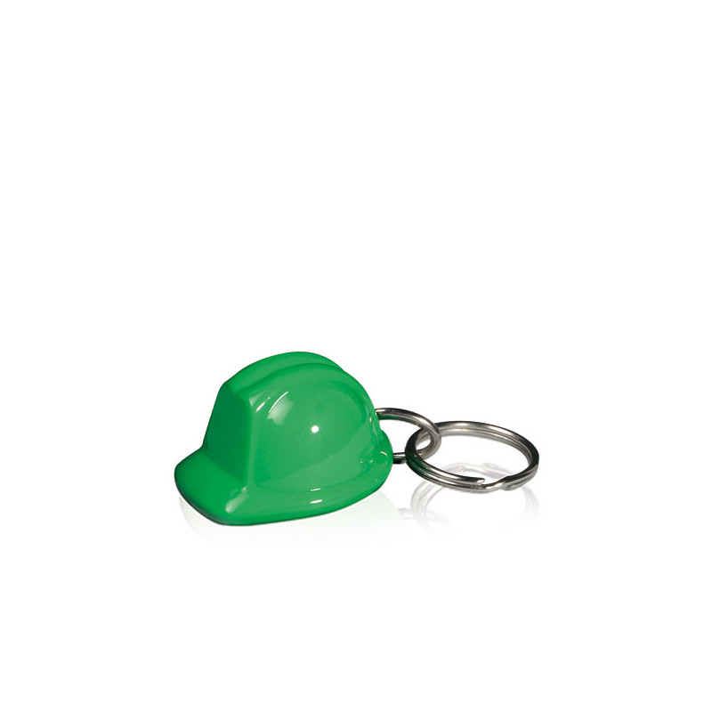 Porte-clés casque de chantier en plastique recyclé
