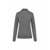 Pull à col roulé 100% laine Merinos Femme gris
