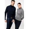 Pull à col roulé 100% laine Merinos Femme