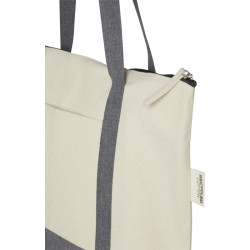 Sac coton recyclé avec fermeture eclair