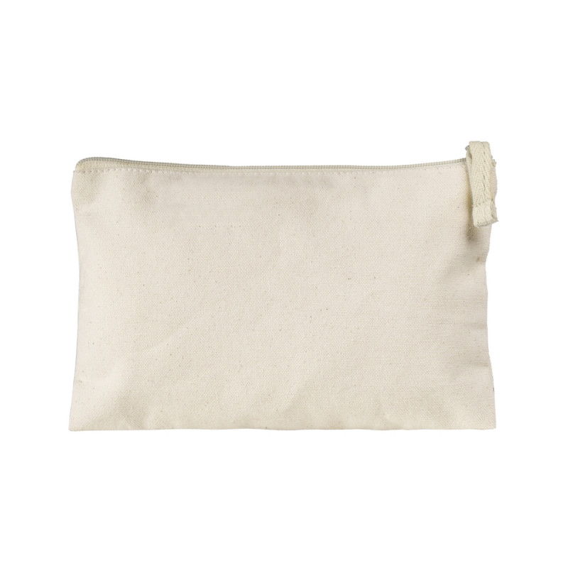 Trousse pochette écologique en 100% coton recyclé.