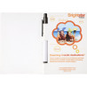 Bloc conférencier avec stylo A6 papier FSC écologique fabrication EUROPE