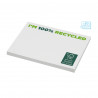 Notes adhésives écologiques 100 x 75mm 50F recyclé et FSC avec marquage inclus 1 coul