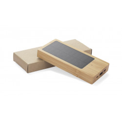 Batterie solaire BAMBOU - Powerbank 10000 mAh