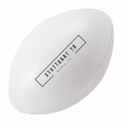 Anti-Stress ballon de rugby couleurs blanc