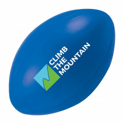 Anti-Stress ballon de rugby couleurs bleu