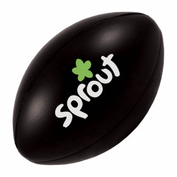 Anti-Stress ballon de rugby couleurs noir