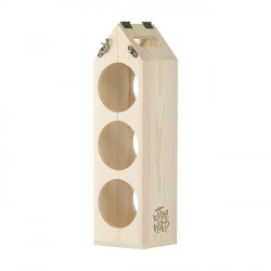 Coffret à vin 1 bouteille & Casier à vin 3 bouteilles bois FSC®