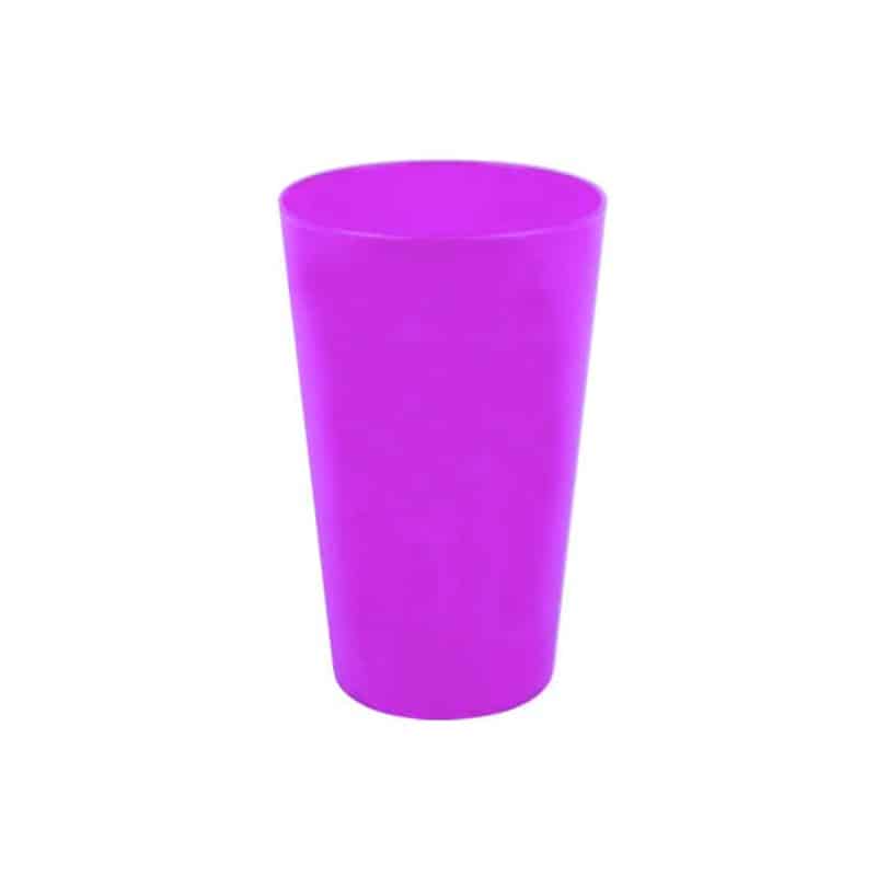 Verre Gobelet en plastique réutilisable 250/330 ml avec marquage inclus 1 coul