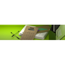 Calculatrice de bureau en papier recyclé