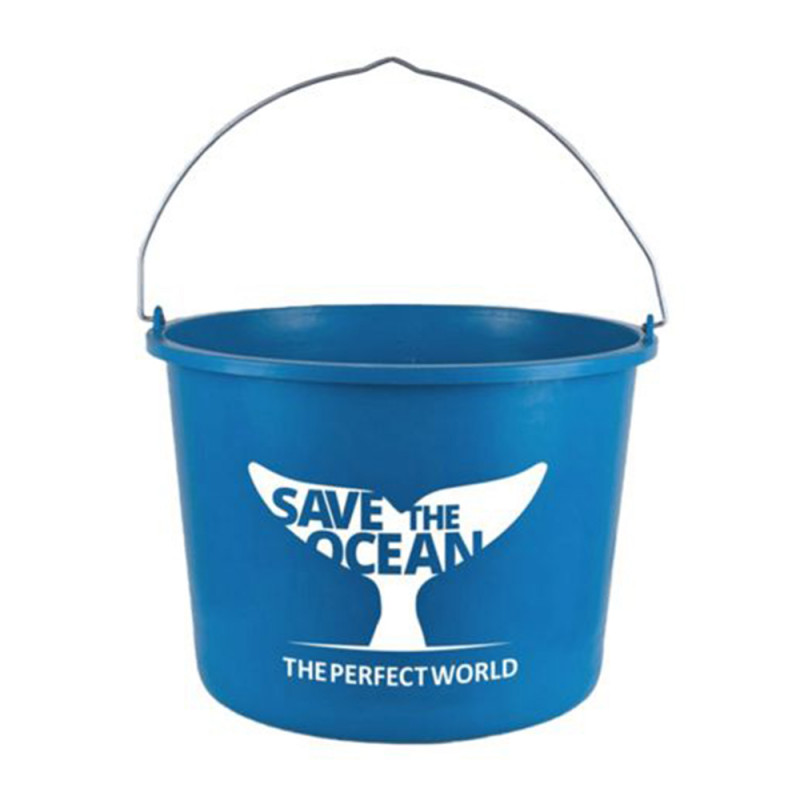 Seau 12 Litres Incassable 100% Recyclé - Résistant Au Froid, Anse Métal 4 Mm, Graduations, Stable