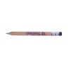 Crayon écologique en bois - Rond, Gomme - 8,7cm FRANCE - forêts gérées (marquage inclus)