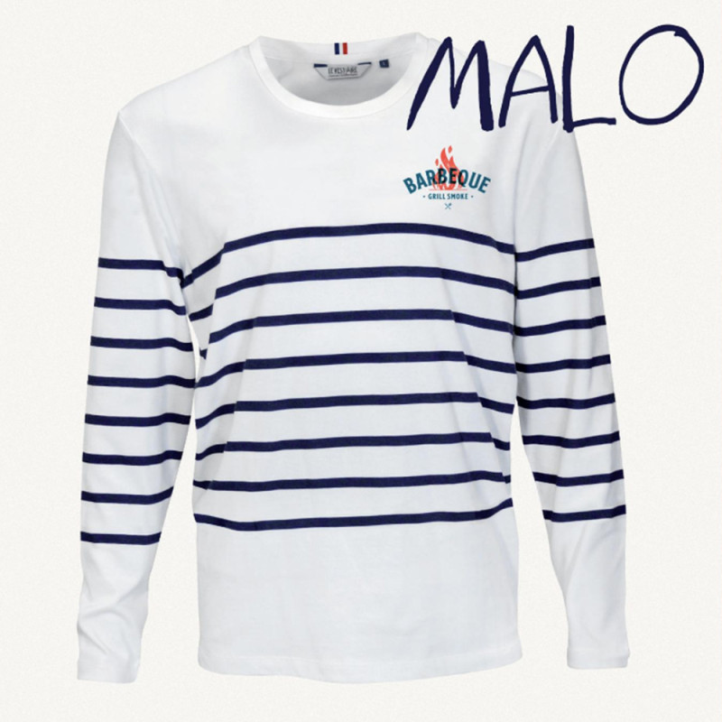 Marinière Malo unisexe 100% COTON BIO - Fabrication FRANCE