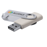 Clé usb en fibres de blé et clip métal