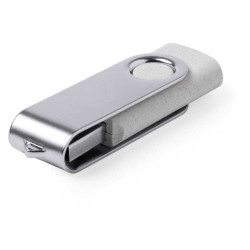 Clé usb en fibres de blé et clip métal
