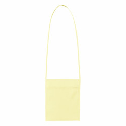 Porte-verre pochette tour du cou en TNT beige