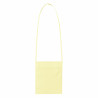 Porte-verre pochette tour du cou en TNT beige