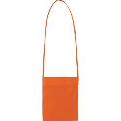 Porte-verre pochette tour du cou en TNT orange