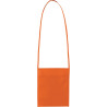 Porte-verre pochette tour du cou en TNT orange