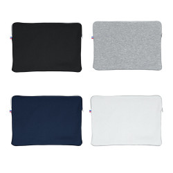 Pochette à ordinateur housse fabriquée en FRANCE coton Bio 4 coloris