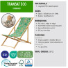 TRANSAT écologique en bois FSC et RPET fabriqué en EUROPE