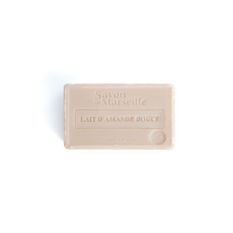 Savon de Marseille 100g avec personnalisation Fabrication FRANCE LAIT D'AMANDES DOUCES