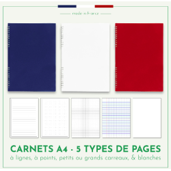 Carnet écologique A5 made in FRANCE effaçable 1000 fois