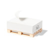 Bloc papier sur palette bois non-repositionnable NOTE-PALET-11,5x7,3-HIBO-MKT