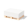 Bloc papier sur palette bois non-repositionnable NOTE-PALET-11,5x7,3-HIBO-MKT