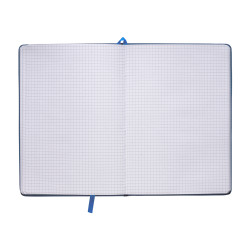 Carnet de notes A5 (21x15cm) avec papier quadrillé bleu royal