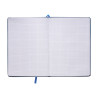 Carnet de notes A5 (21x15cm) avec papier quadrillé bleu royal