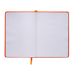 Carnet de notes A5 (21x15cm) avec papier quadrillé rouge