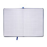 Carnet de notes A5 (21x15cm) avec papier quadrillé bleu marine