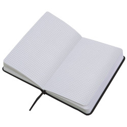 Carnet de notes A5 (21x15cm) avec papier quadrillé noir