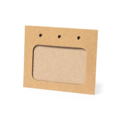 Porte badge en carton RECYCLÉ Horizontal