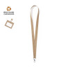 Ensemble Cordon lanyard + support badge écologique en carton RECYCLÉ