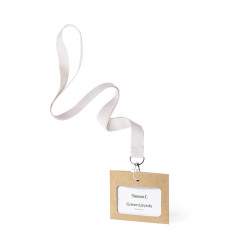 Porte badge en carton RECYCLÉ avec papier semences