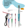 Stylo BIC® 4 couleurs bille BICOLOR METALLIC FRANCE avec marquage inclus 1 coul