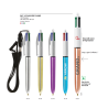 Stylo 4 couleurs BIC® SHINE 1106 (5 finitions) 3460001106 marquage 1 coul presentation